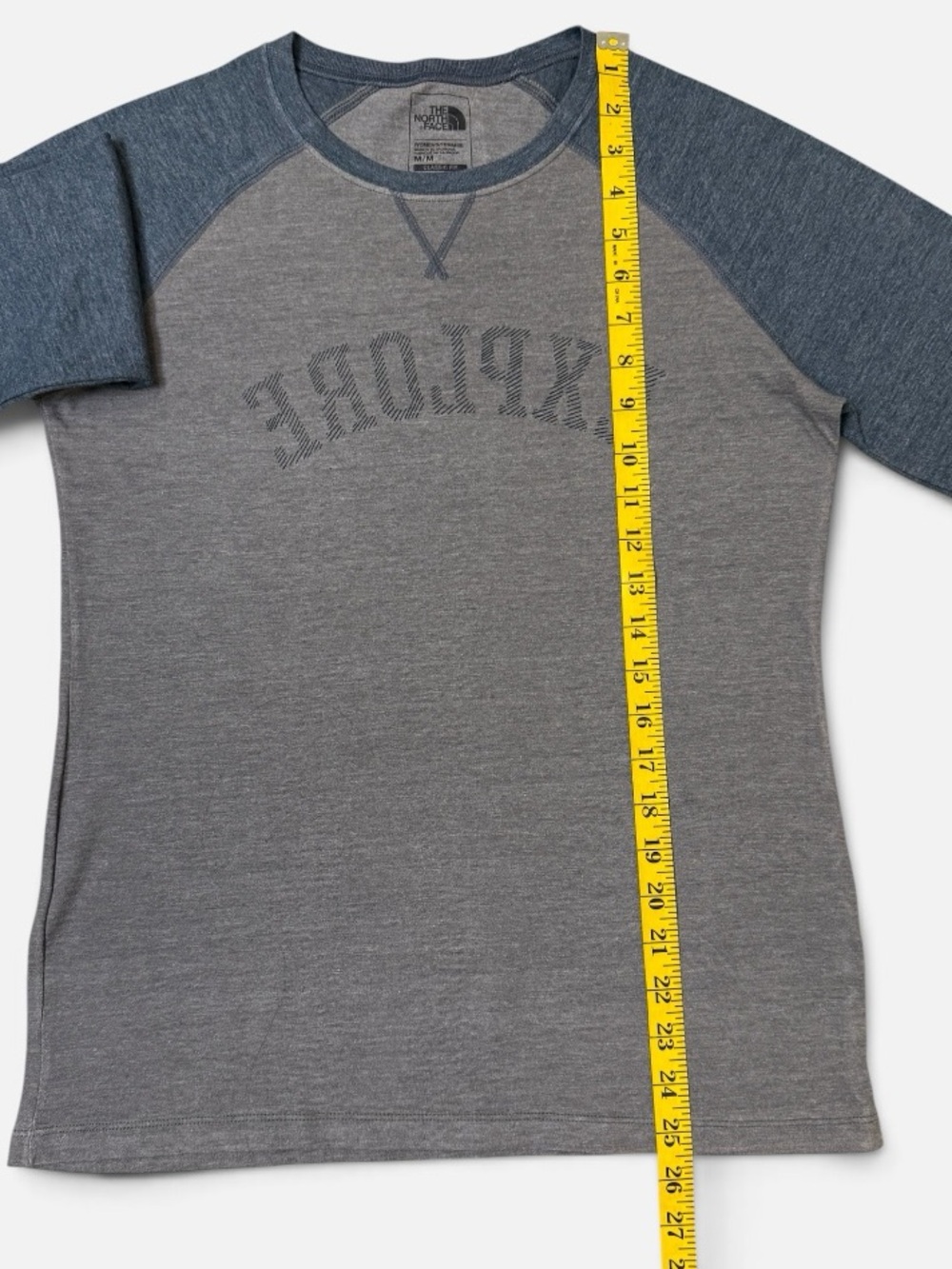 The North Face Explore 3/4 Sleeve Raglan Tee Gray Blue Women’s M - Picture 6 of 7